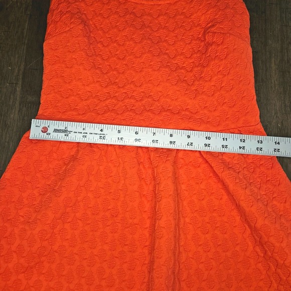 Maeve XS Orange Spring Fit & Flare Skater Dress Pockets Sleeveless Vacation EUC - Picture 5 of 7